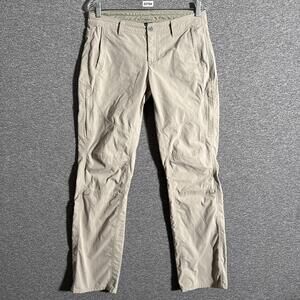 Kuhl Women’s Size 10 Reg Beige Straight Leg Spire Outerwear Cotton Blend Pants